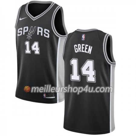 Maillot Basket Homme San Antonio Spurs Danny Green 14 Nike 2017-18 Noir Swingman